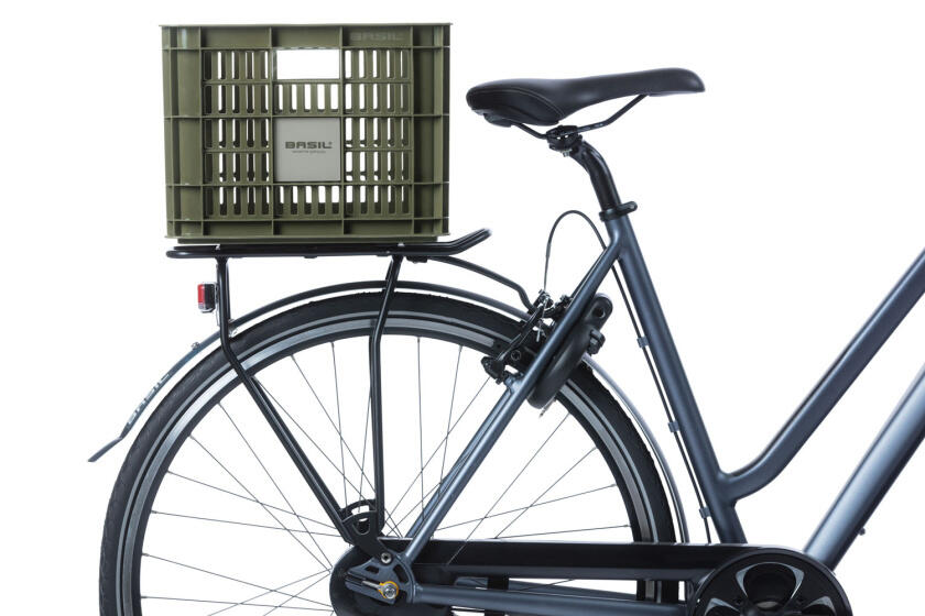 Basil caisse vélo M 29,5 L verte – caisse en plastique durable pour dames et ... 6/7