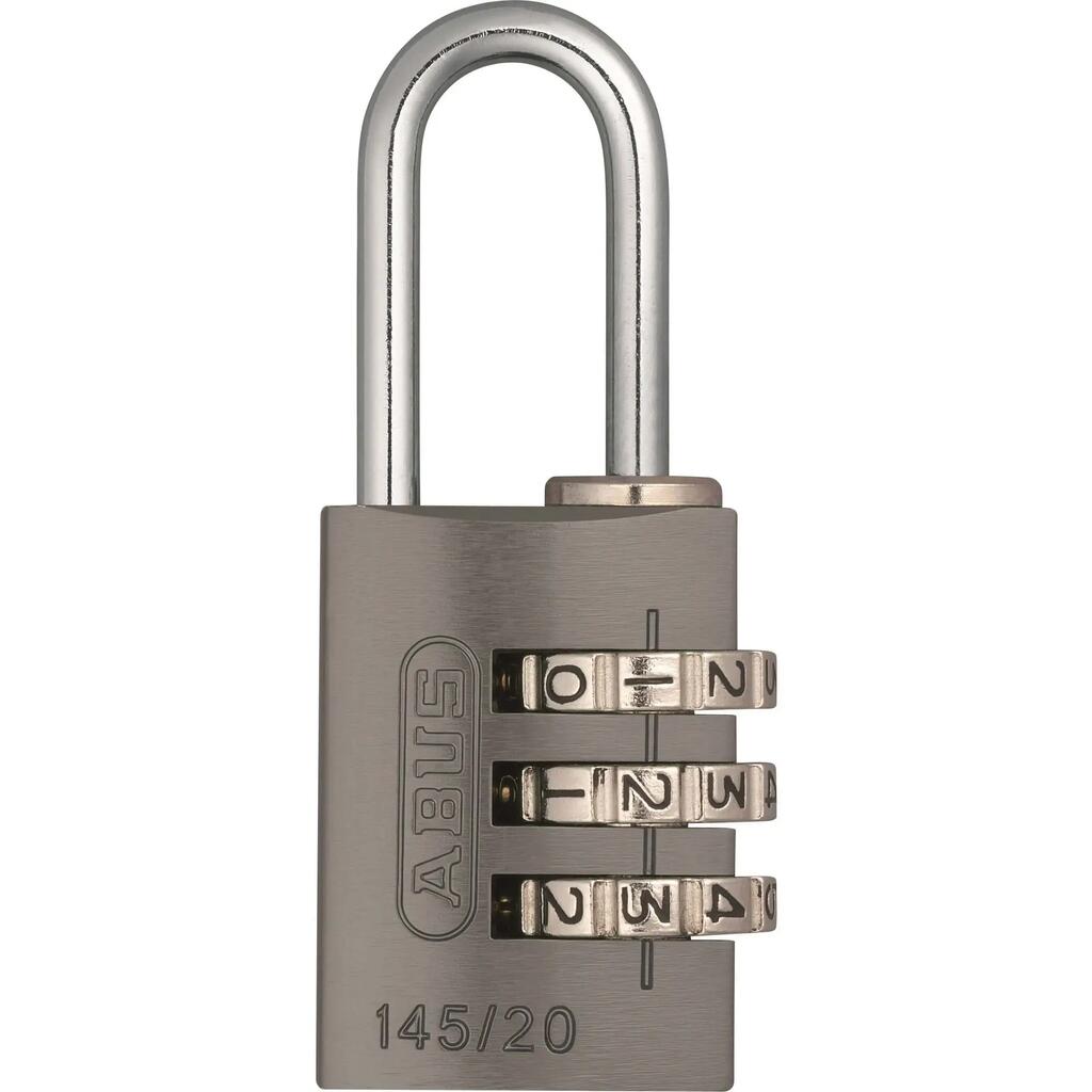 Abus Number Padlock 145 20 Titanium - Gray - 5 cm for Ultimate Security