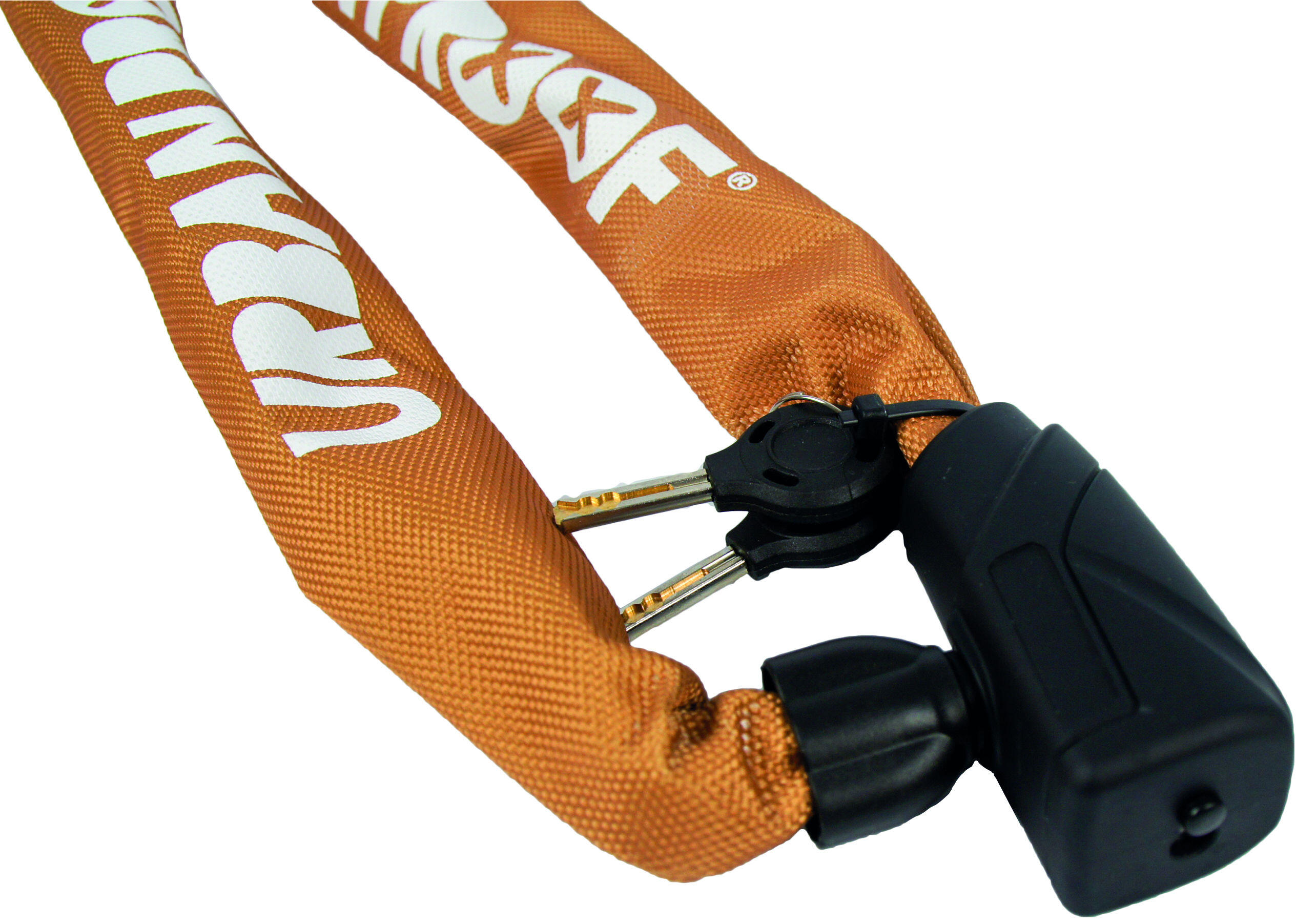 Urbanproof kettingslot 8mm x 100cm geel voor optimale diefstalbeveiliging 3/5