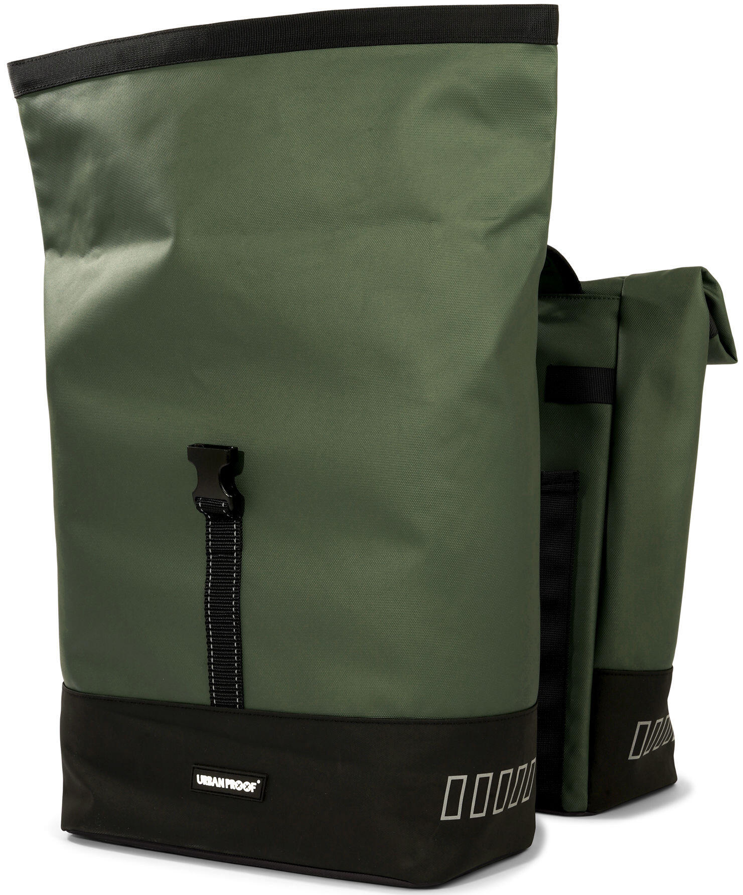 Urbanproof Rolltop Doppelfahrradbeutel 38 Liter Grün 3/7