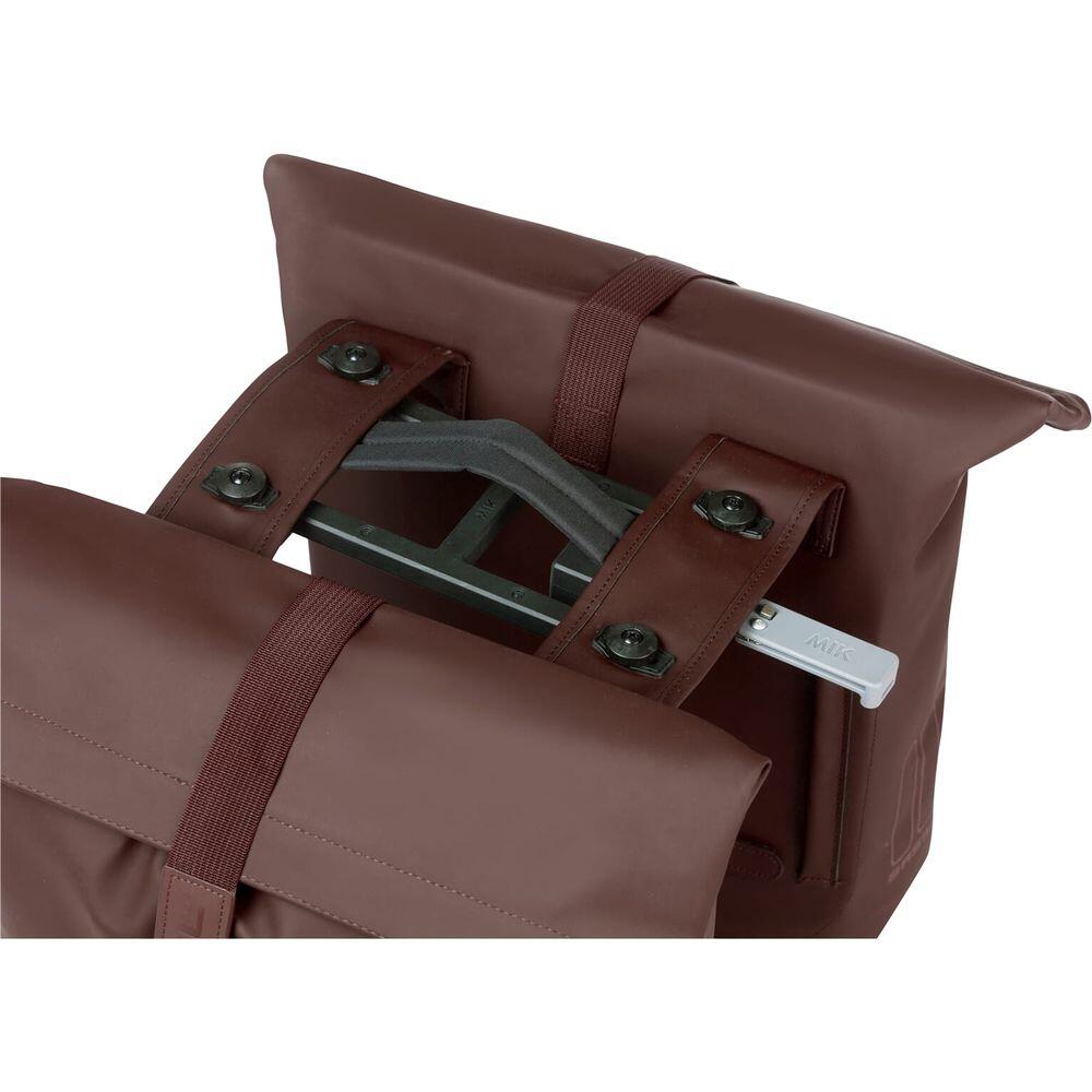 City Fahrrad Doppeltasche MIK 28-32 Liter, roasted brown 6/6