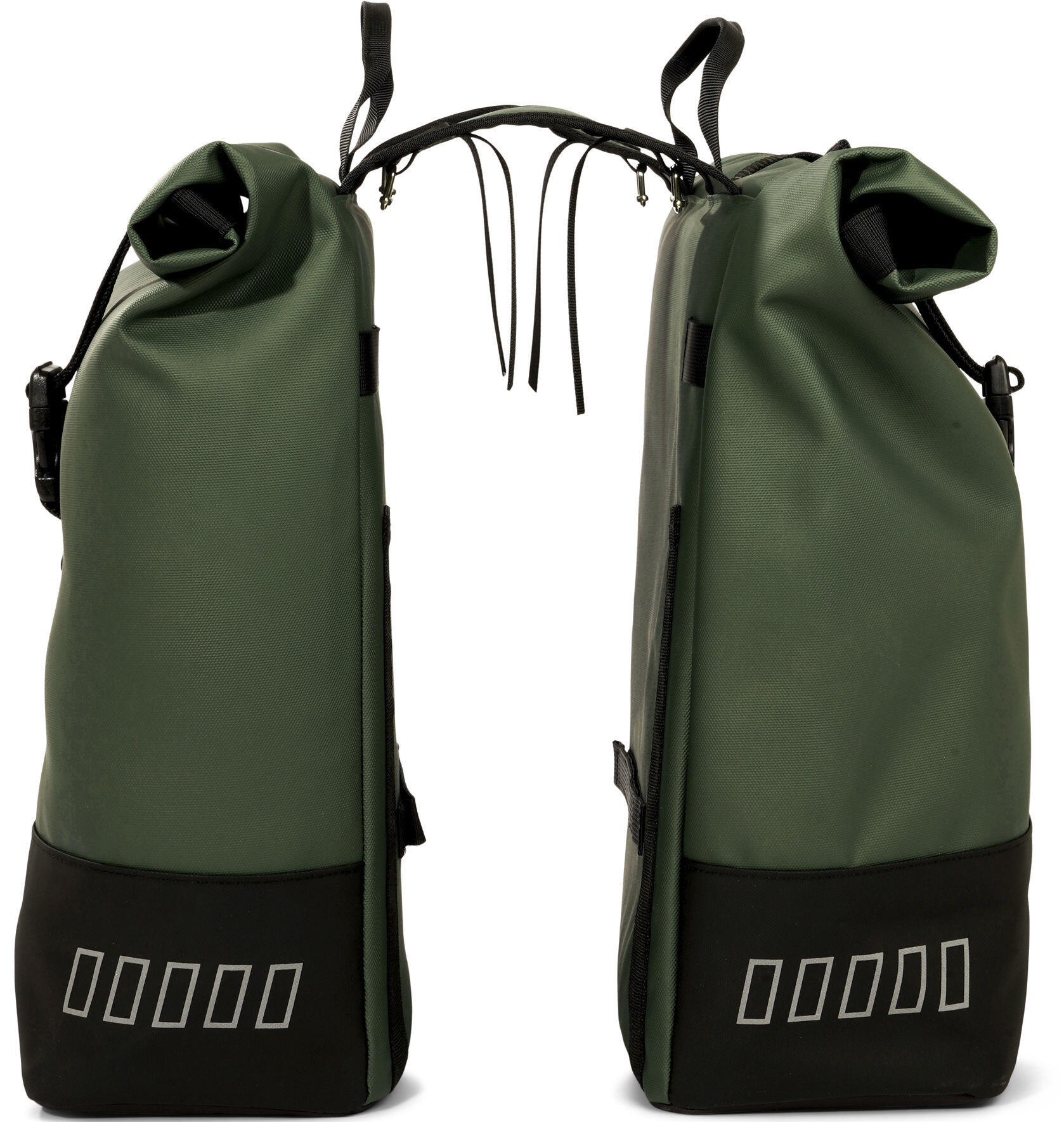 Urbanproof Rolltop Doppelfahrradbeutel 38 Liter Grün 4/7