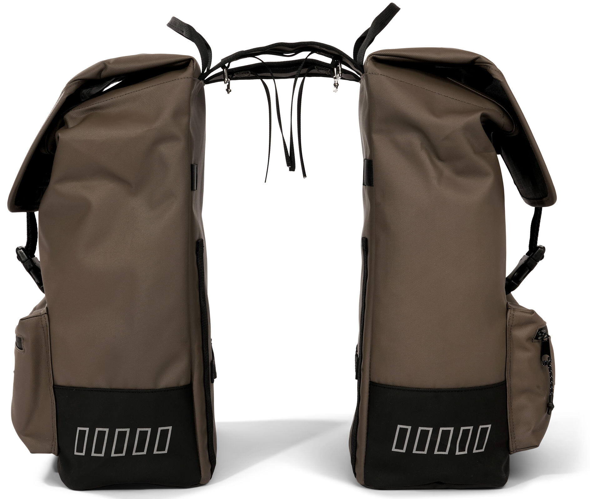Sac de vélo double de 38 litres en brun pour les aventures urbaines 4/7