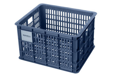 Gerecyclede fietskrat crate m 29.5 liter 35 x 45 x 25 cm - bluestone