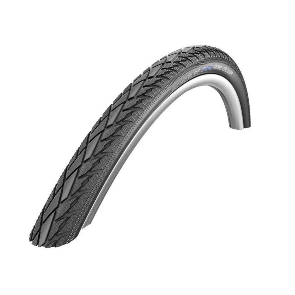 CITY 22 X 1 1/2 SCHWALBE HS484 ROAD CRUISER NOIR TR (44-484) FLANC REFLEX