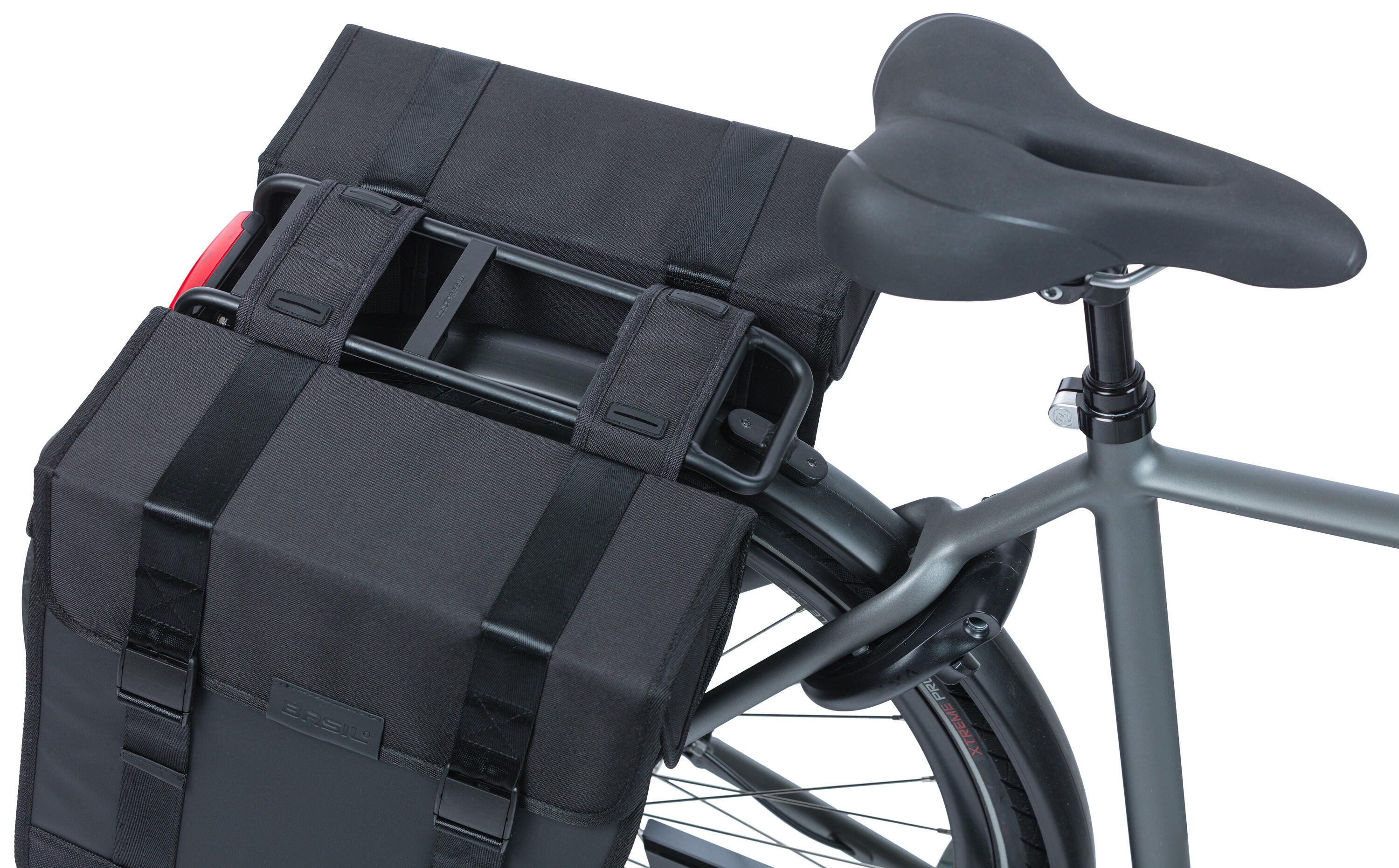 Sac à vélo double Basil Tour 35L en Noir - Sac de qualité supérieure 2/7