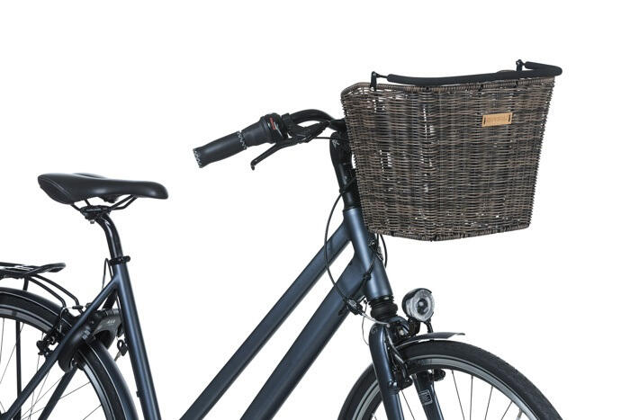 Przedni kosz rowerowy Bremen „Rattan Look BE/KF naturalny” 2/7