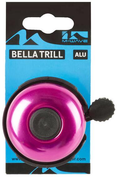M-Wave Bella Trill 53 mm campainha de bicicleta - rosa - montagem esquerda 3/4