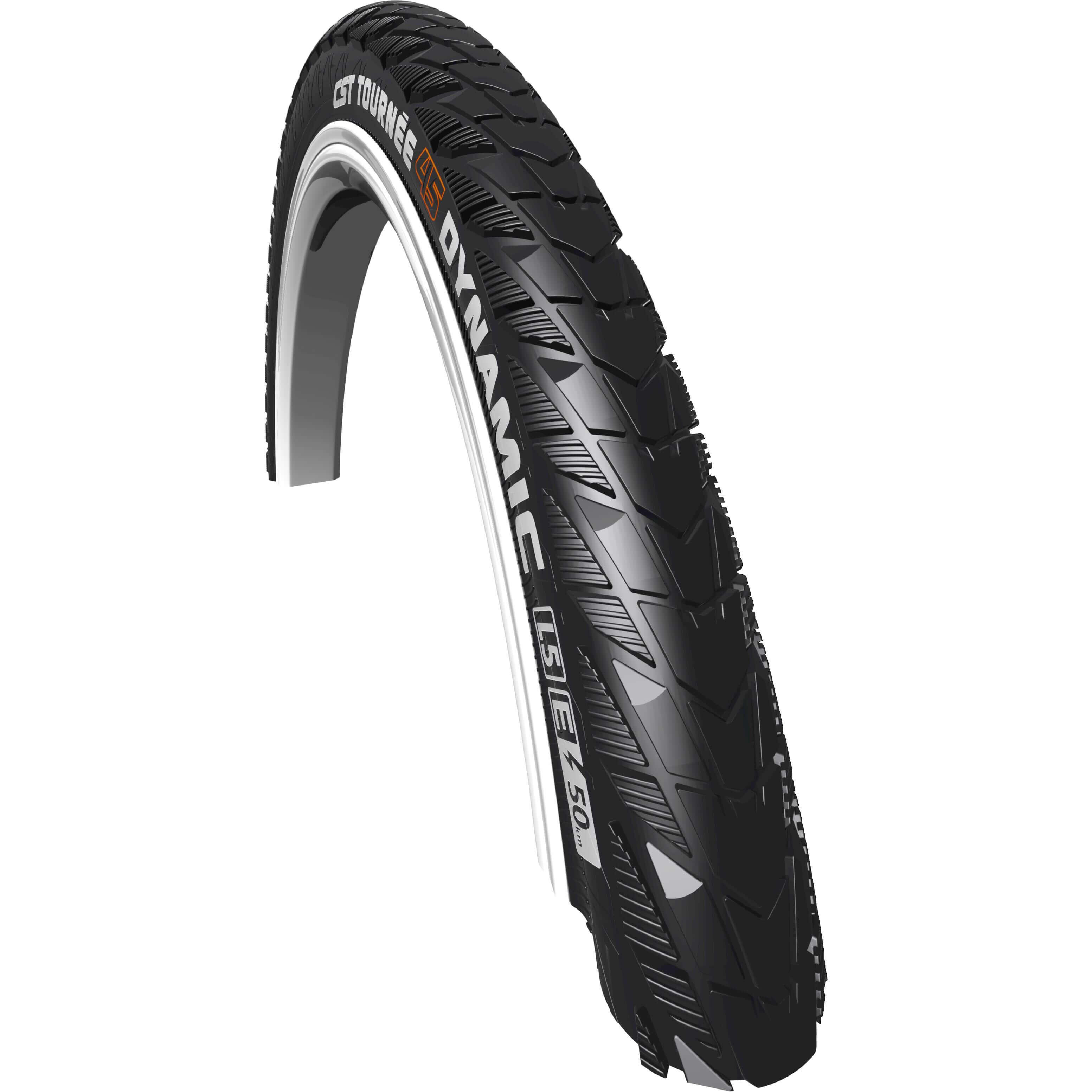 Opona Tournée Dynamic 28 X 1.50" / 40-622 Mm - Czarna Z Odblaskiem
