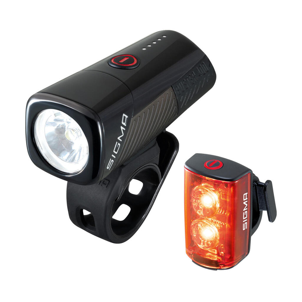 Sigma Buster 400L & Rear Light 80L set
