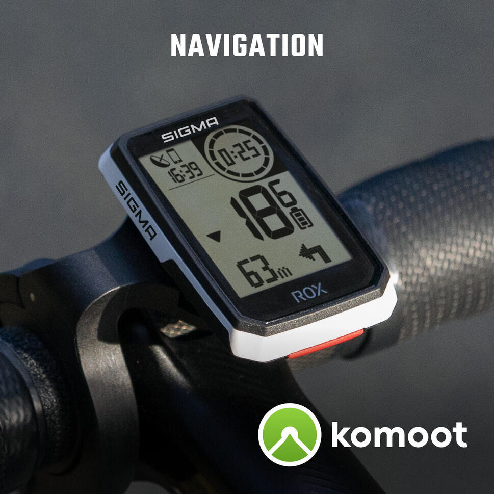 Komputer Rowerowy Gps Rox 2.0 Z Uchwytem Na Kierownicę Typu Overclamp - Biały