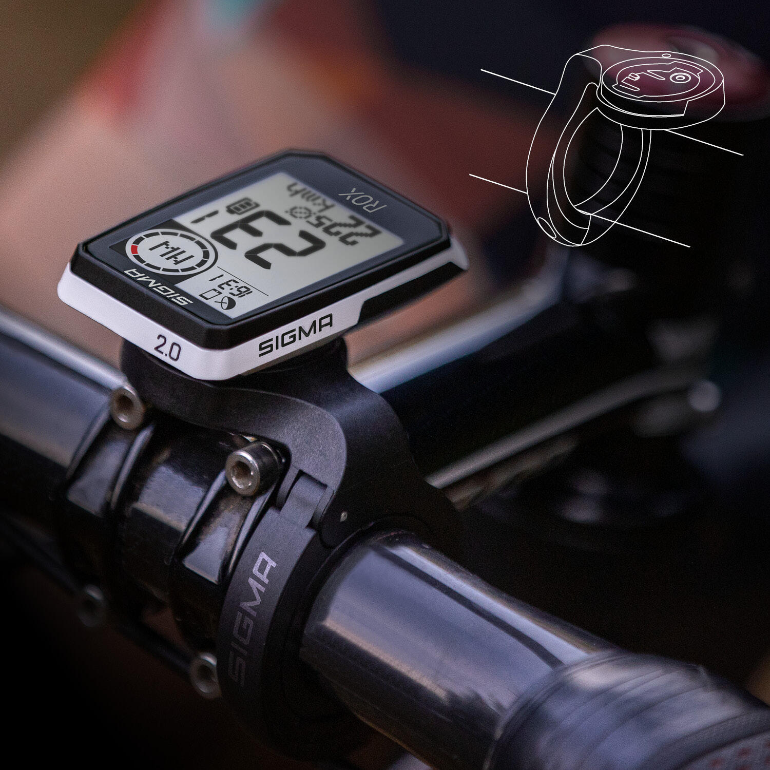 Sigma ROX 2.0 GPS Bike Computer with USB-C Charging Cable 4/7