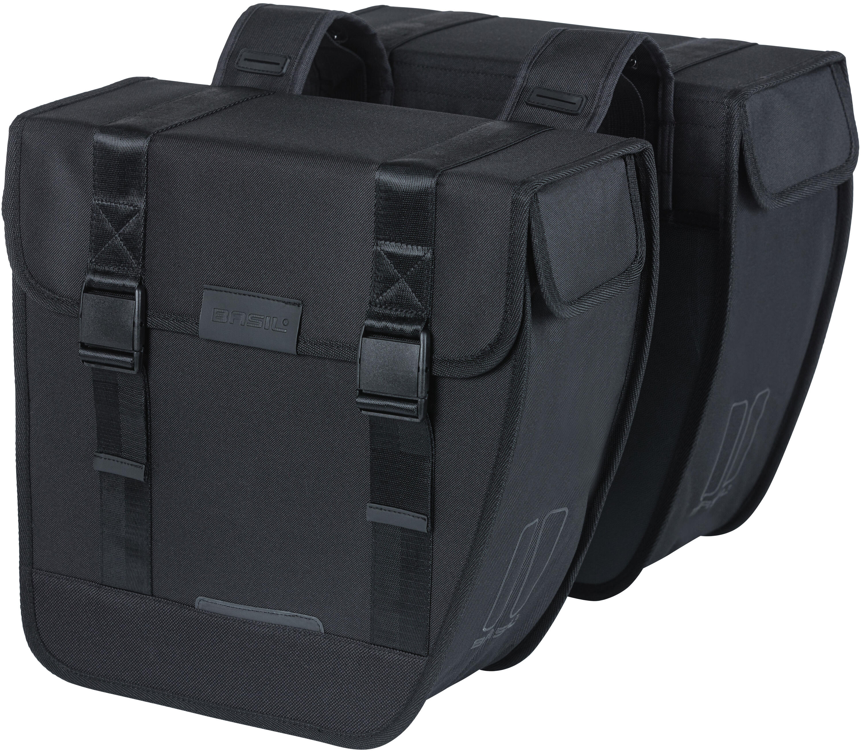 Sac à vélo Basil Tour Double - 28L - Imperméable - Noir 3/7