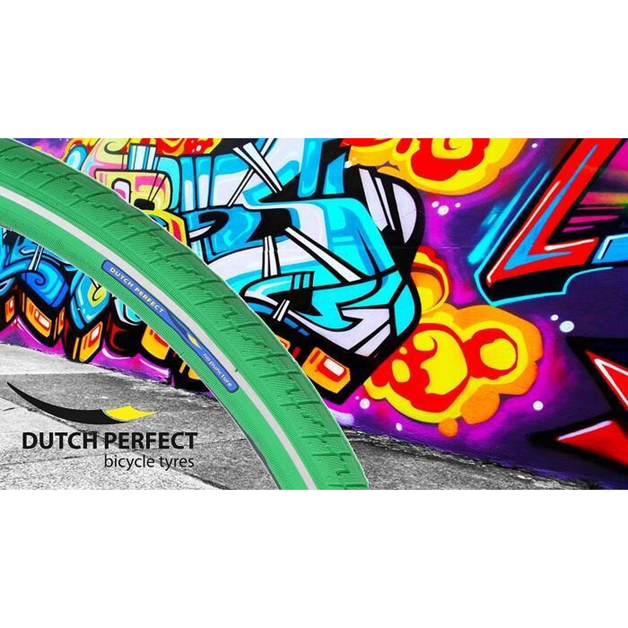 Opona 28 X 1 ½" / 40-635 Bez Przebicia - Zielona Z Odblaskiem