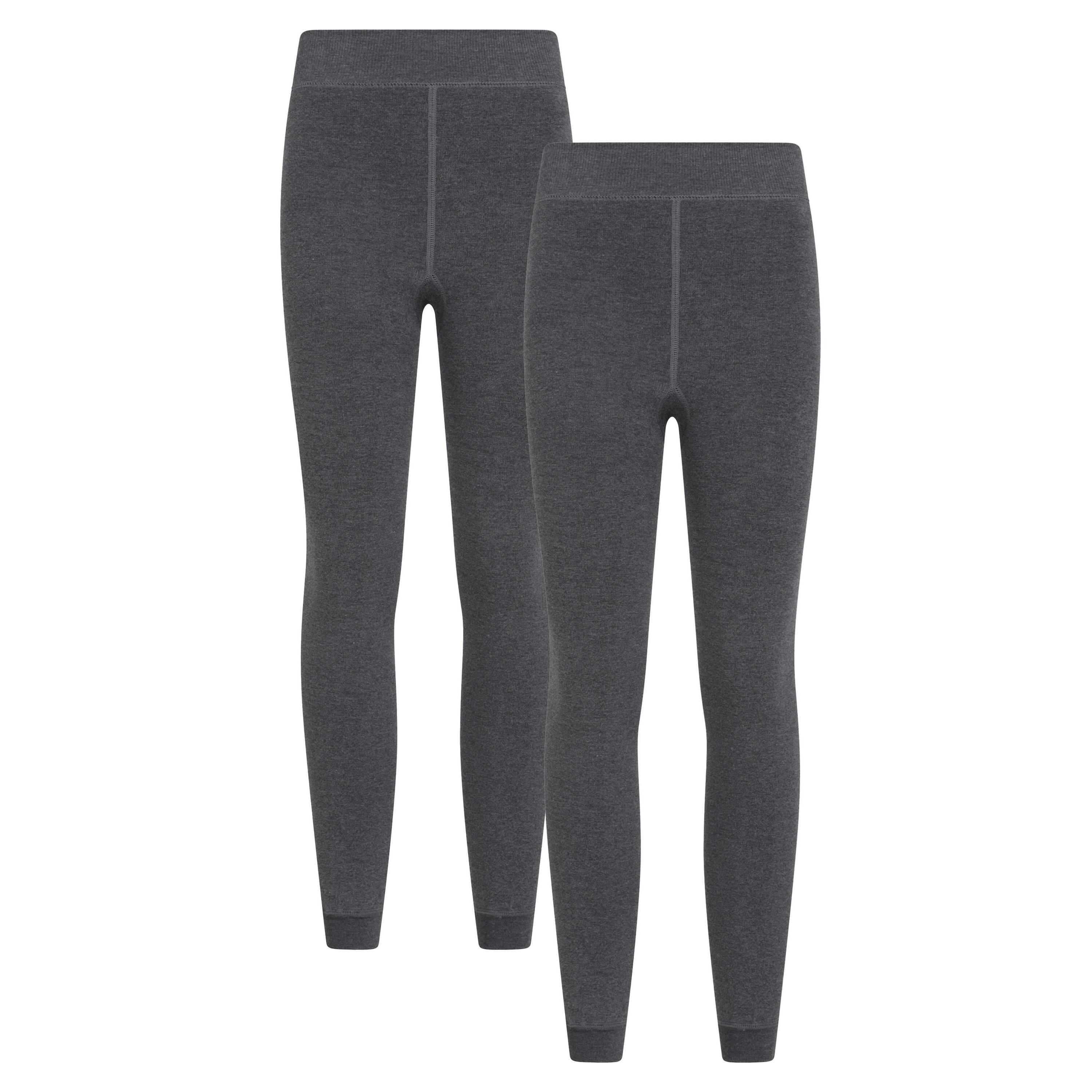 Mountain Warehouse Womens/Ladies Fleece Lined Thermal Leggings (Pack of 2)