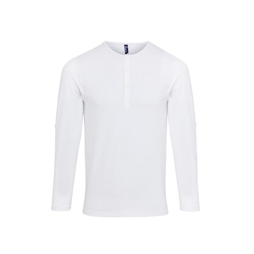 Premier Mens Long John Roll Sleeve T-Shirt