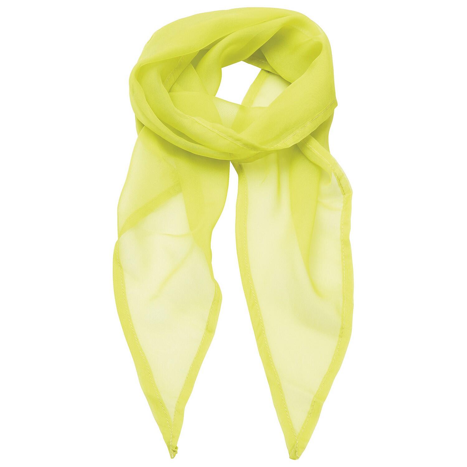 Premier Unisex Adult Colours Chiffon Scarf