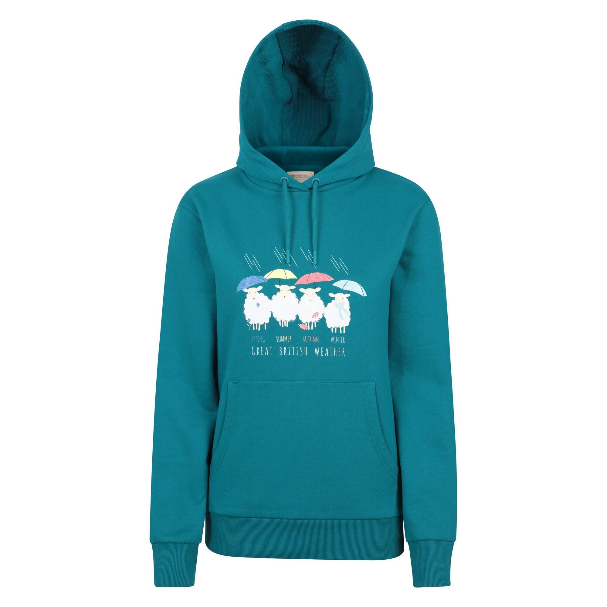Mountain Warehouse Womens/Ladies Great British Weather Regular Hoodie