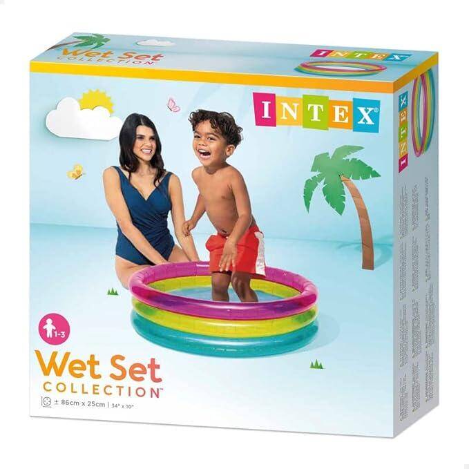 AmazOpen Inflatable Rainbow Baby Pool -  3