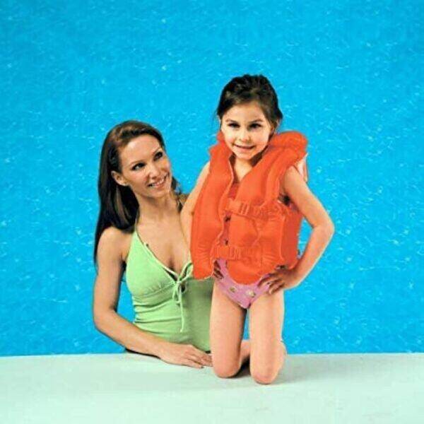 Intex Kids Children Young Swimmers Deluxe Pool Float Swim Vest Jacket -  1