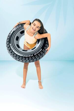 Intex Giant Tire Inflatable Floating Swimming Tube Raft
