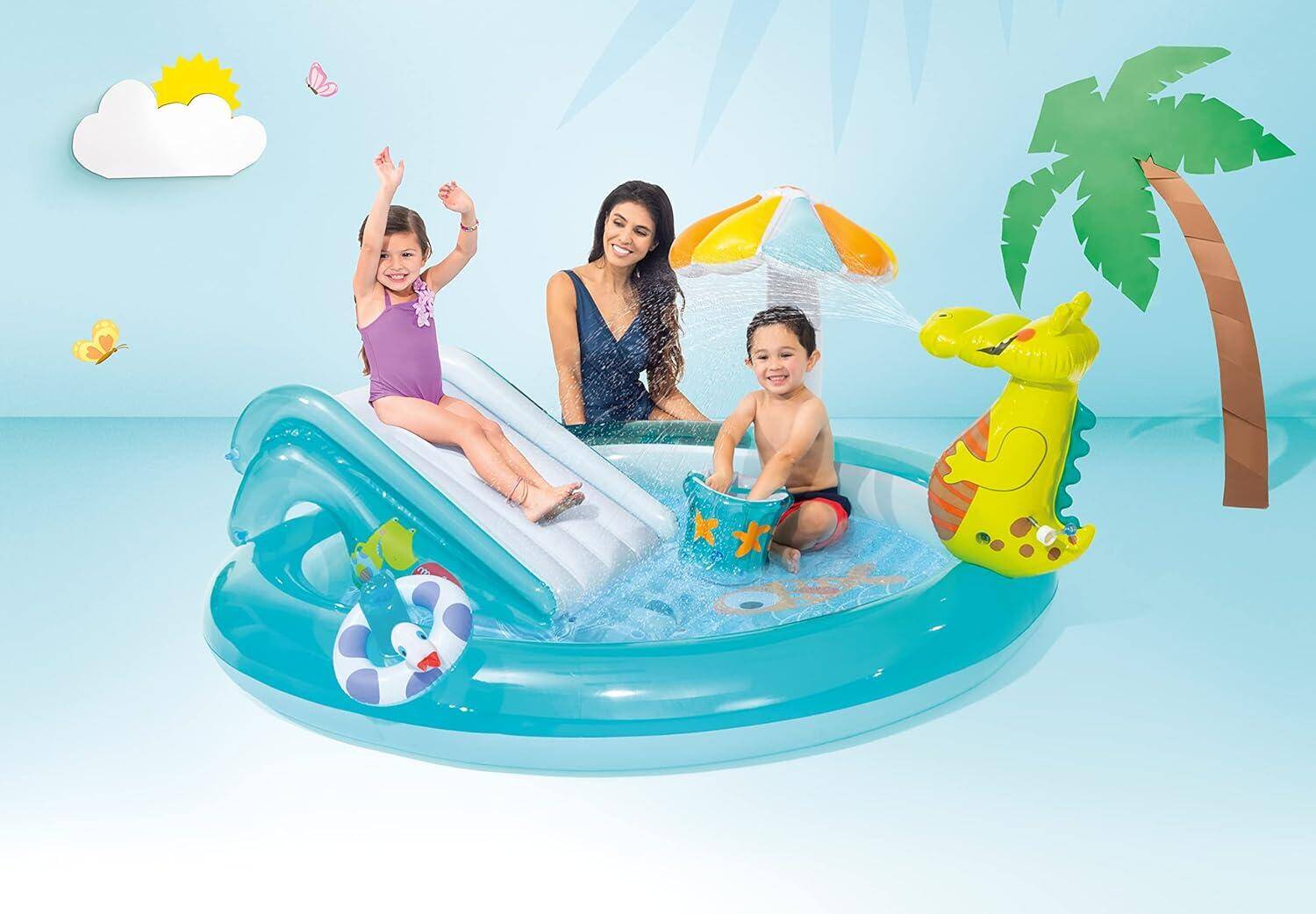 Intex Gator Inflatable Play Center -  1