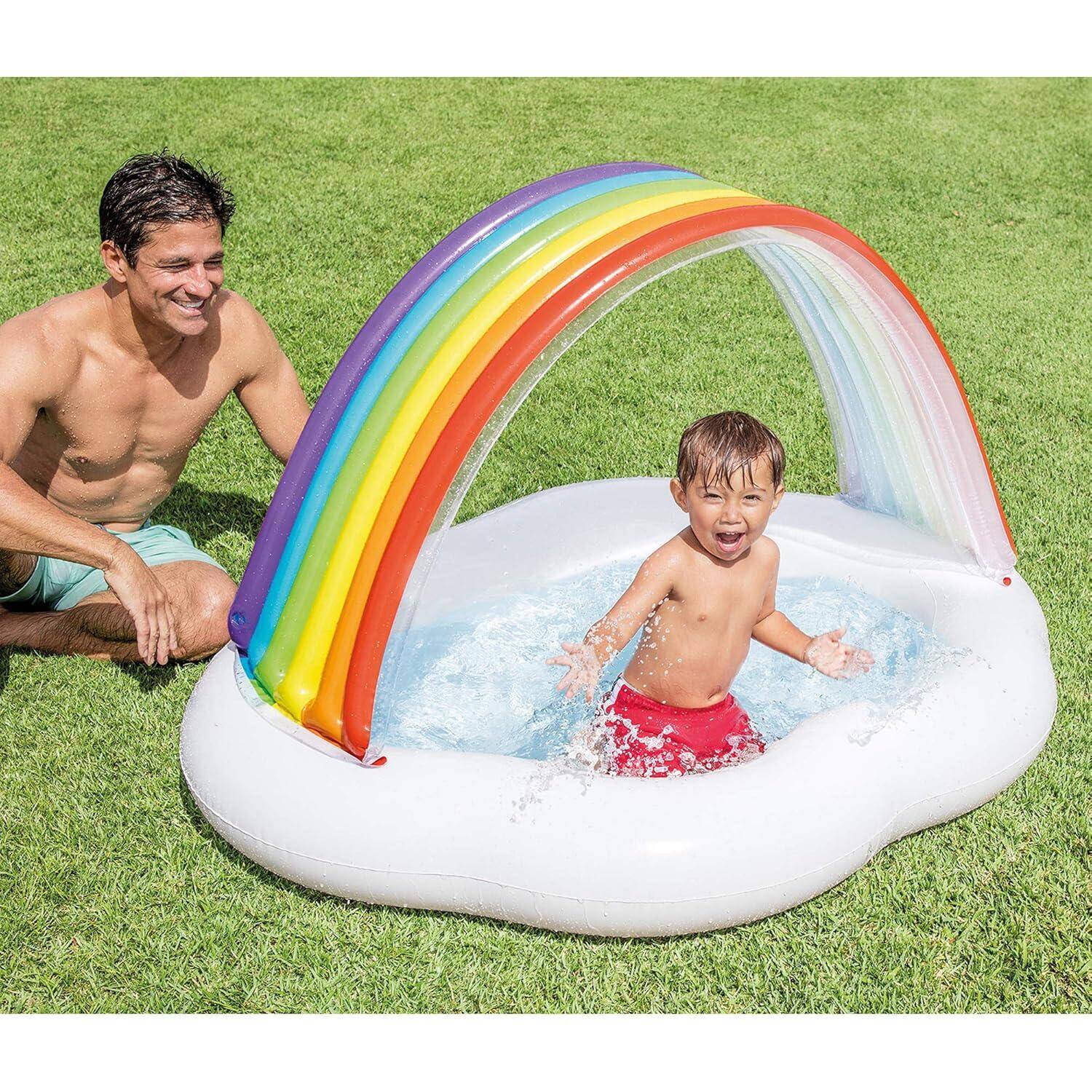 Intex Rainbow Cloud Inflatable Kiddie Wading Baby Pool -  3