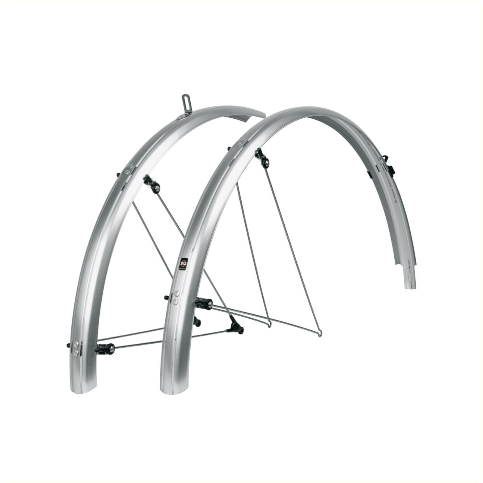 SKS Set van SKS Bleumels Basic 55 mm Spatborden in Zilver