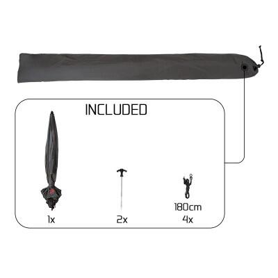 Umbrelă Delphin ATOMA RaceSHAD, diametru 250 cm, impermeabila