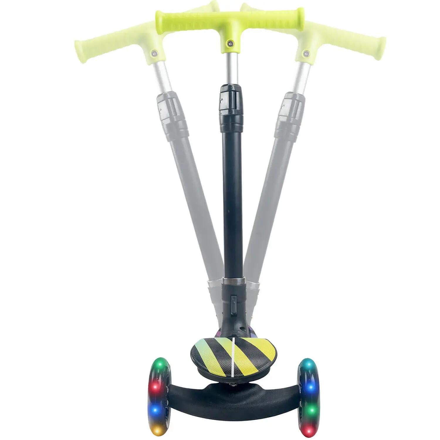 Trotineta pliabila Fantasy cu roti luminoase, multicolor 5/7