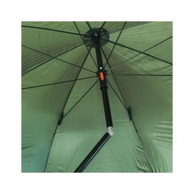 Umbrela/shelter cu paravan NGT Green Fishing Brolly, 220cm, sfori si cuie fixare