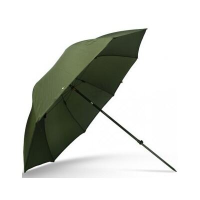 Umbrela/shelter cu paravan NGT Green Fishing Brolly, 220cm, sfori si cuie fixare