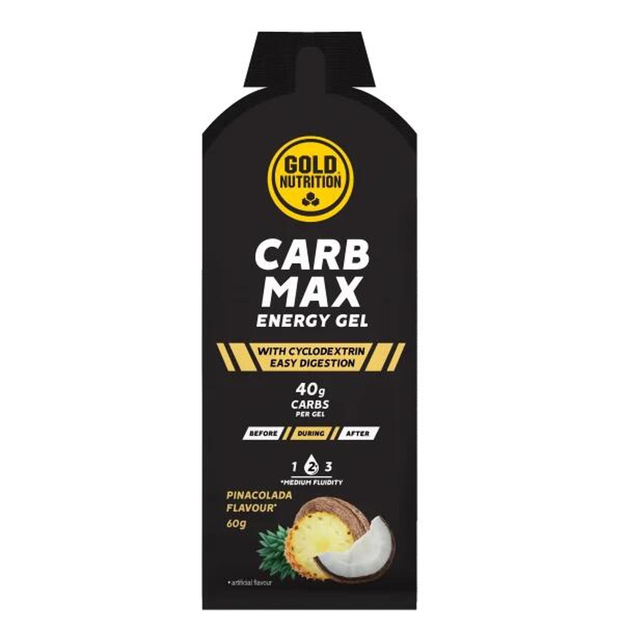 Gel energizant, Carb Max pina colada, GoldNutrition, 60g