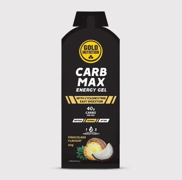 Gel energizant, Carb Max pina colada, GoldNutrition, 60g