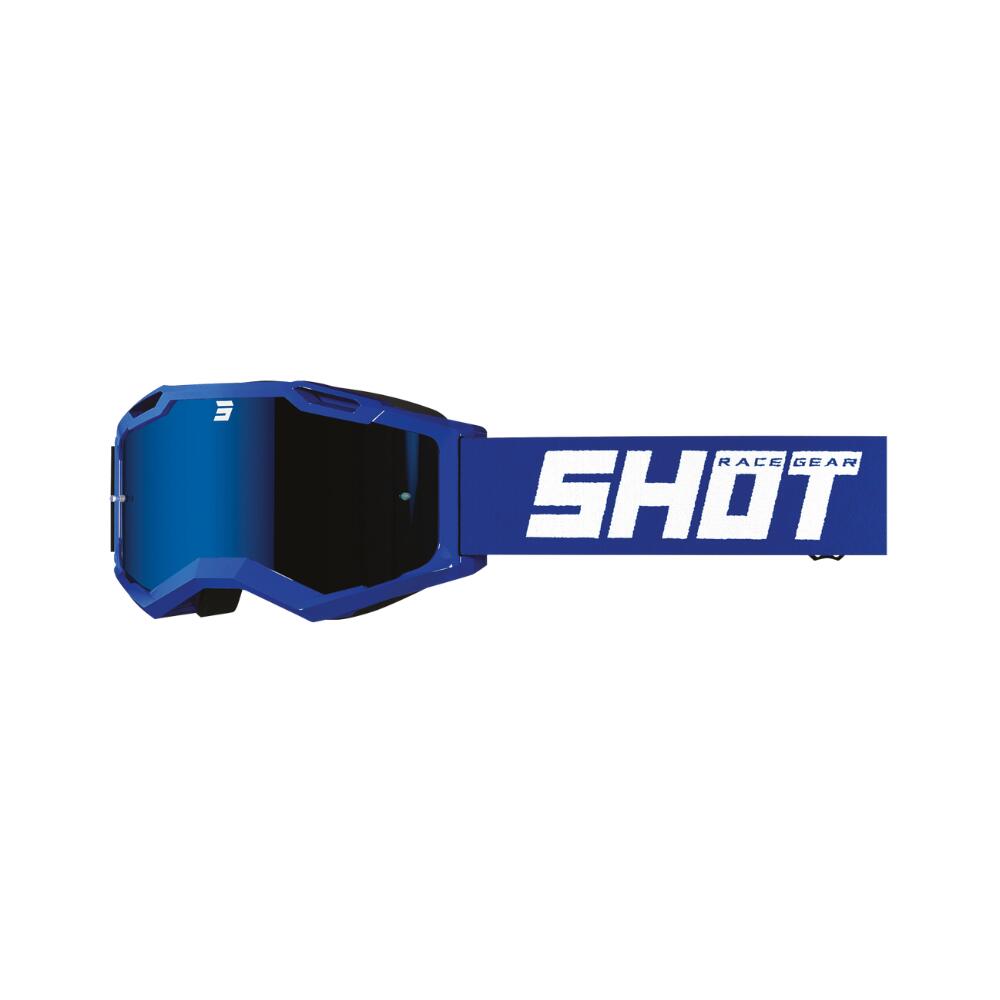 SHOT RACE GEAR Masker Shot Assault 2.0 - Iridium Blauw Reflex Glanzend