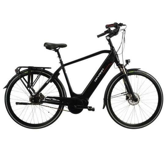 Devron 28427 elektrische fiets - 28 inch, M, zwart - schijfrem