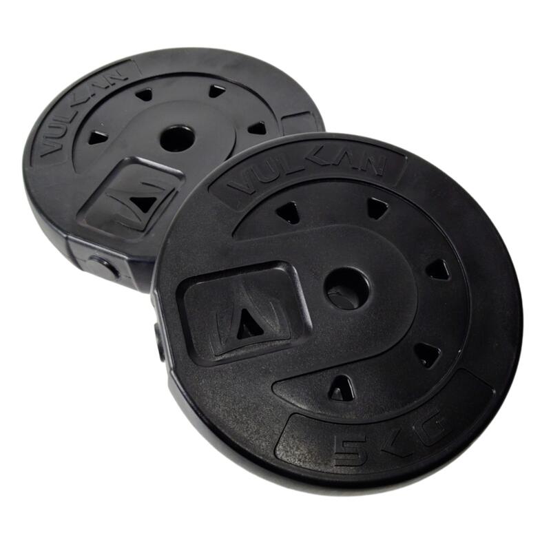 Set gantere si haltera 50 kg Vulkan® conexiuni metalice