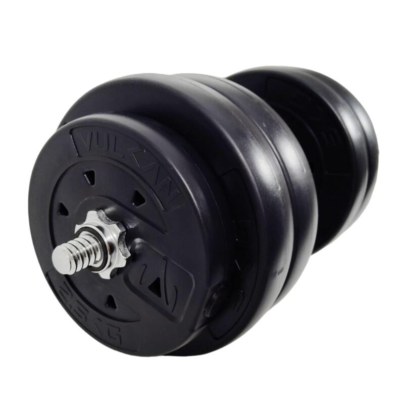 Set gantere si haltera 50 kg Vulkan® conexiuni metalice