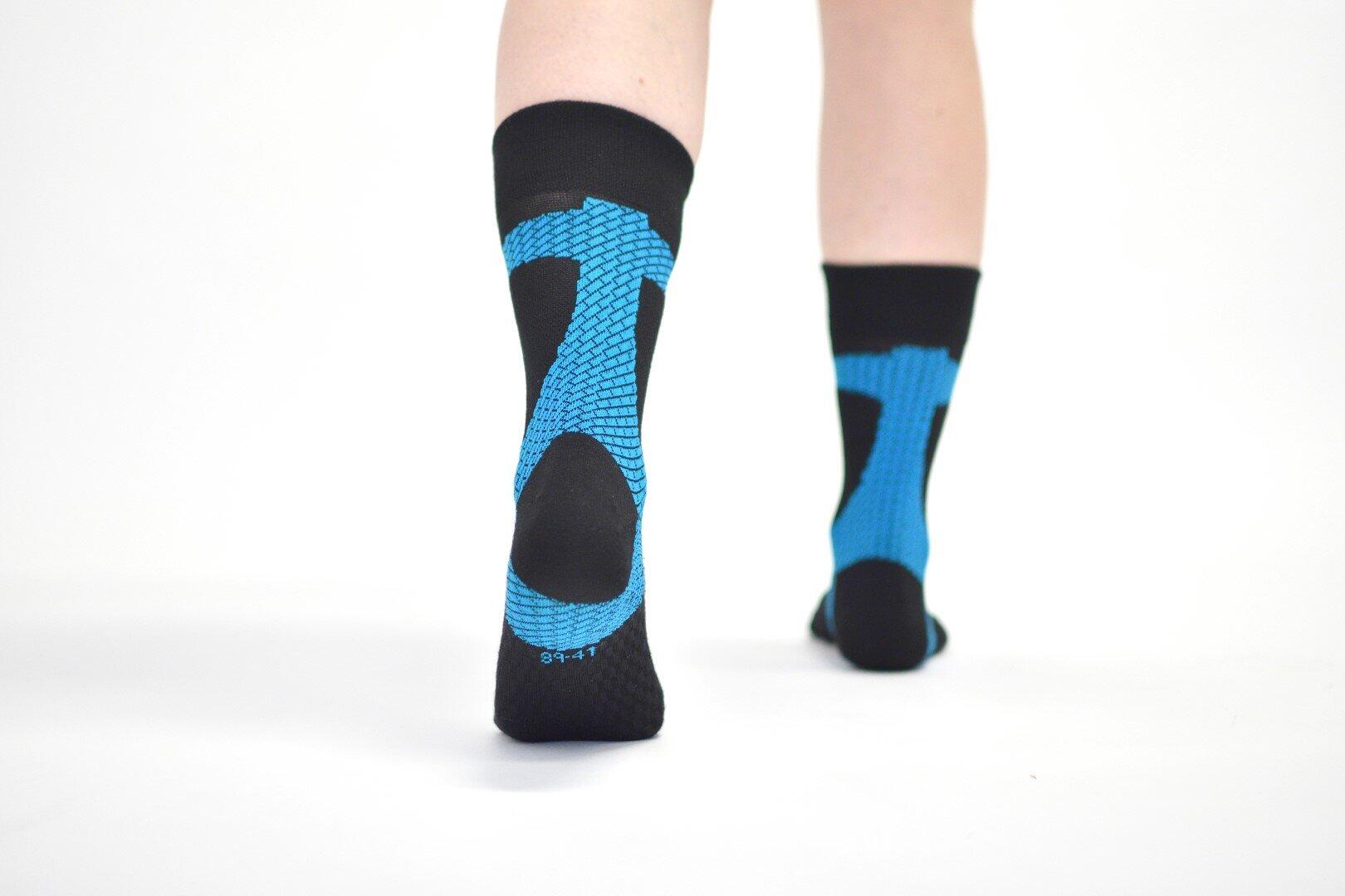 ACHILLES SUPPORT-MEDIUM COMPRESSION-SCHWARZ 4/7