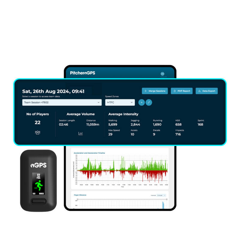 GPS PITCHERO - Pack Joueur Solo - 1 an d'abonnement offert - Brassard M 3/7