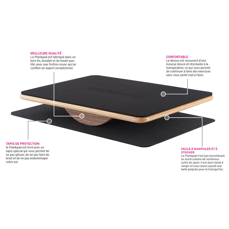 Plankpad - planche d'équilibre pro intéractive adulte