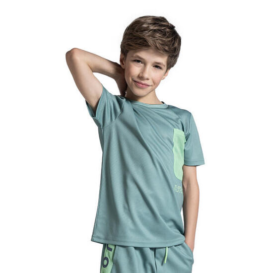 Kinder Multisport T-Shirt mit Mesh WL5 olivgrün