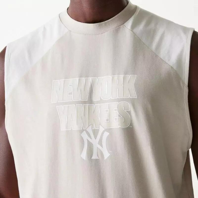 Débardeur MLB New York Yankees New Era Crème 2/3
