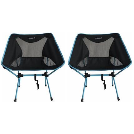 PACK MIDLAND 2 Chaises Moonlight Pliante Ultra Légère Et Compacte Camping