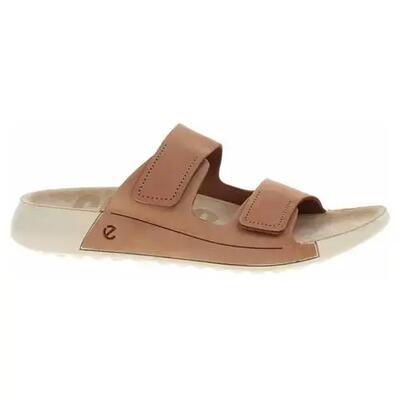 Nubuck sandalen met twee bandjes dames ecco cozmo
