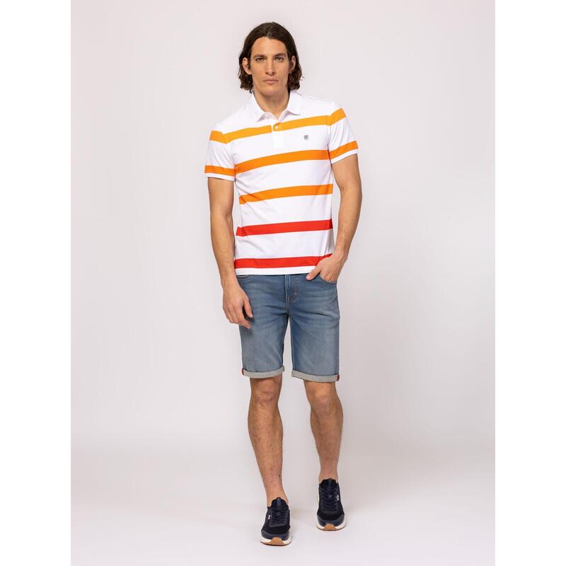 Tricou cu mânecă scurtă, cu guler, pentru bărbați DUFFY