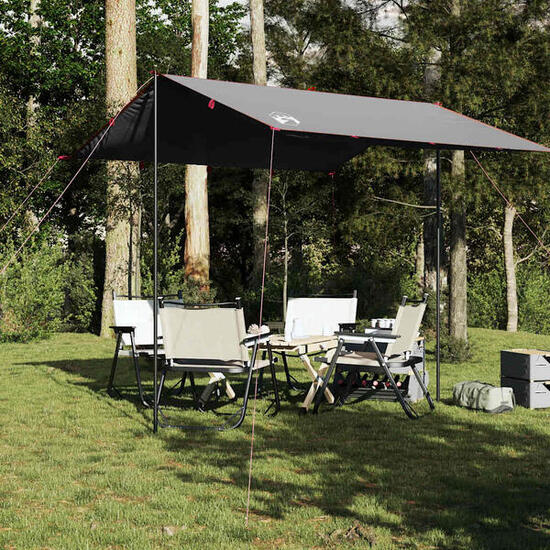 Vidaxl Abri de Camping Étanche 300x294 cm Gris et Orange