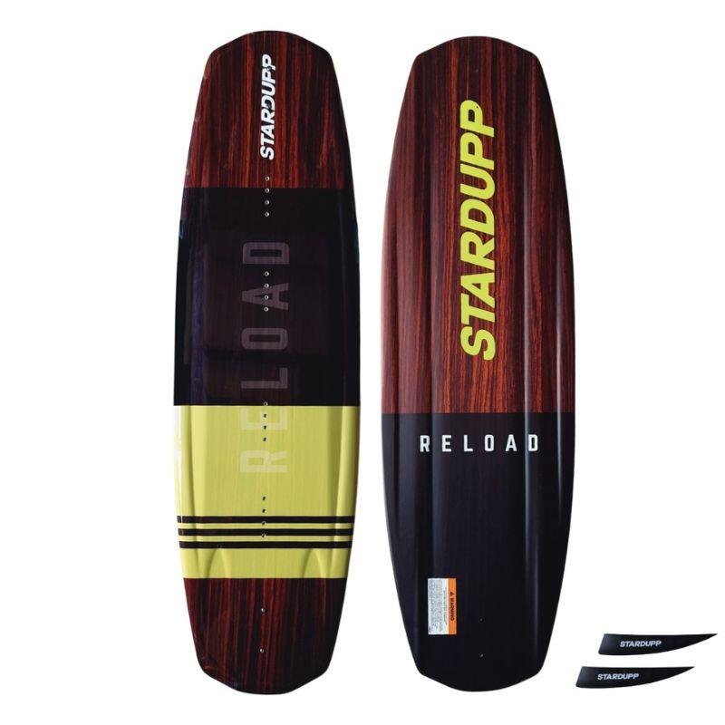 Stardupp Reload Wakeboard 139 cm Gelb + Bindung XL (45-49EU) + Seil 2/4