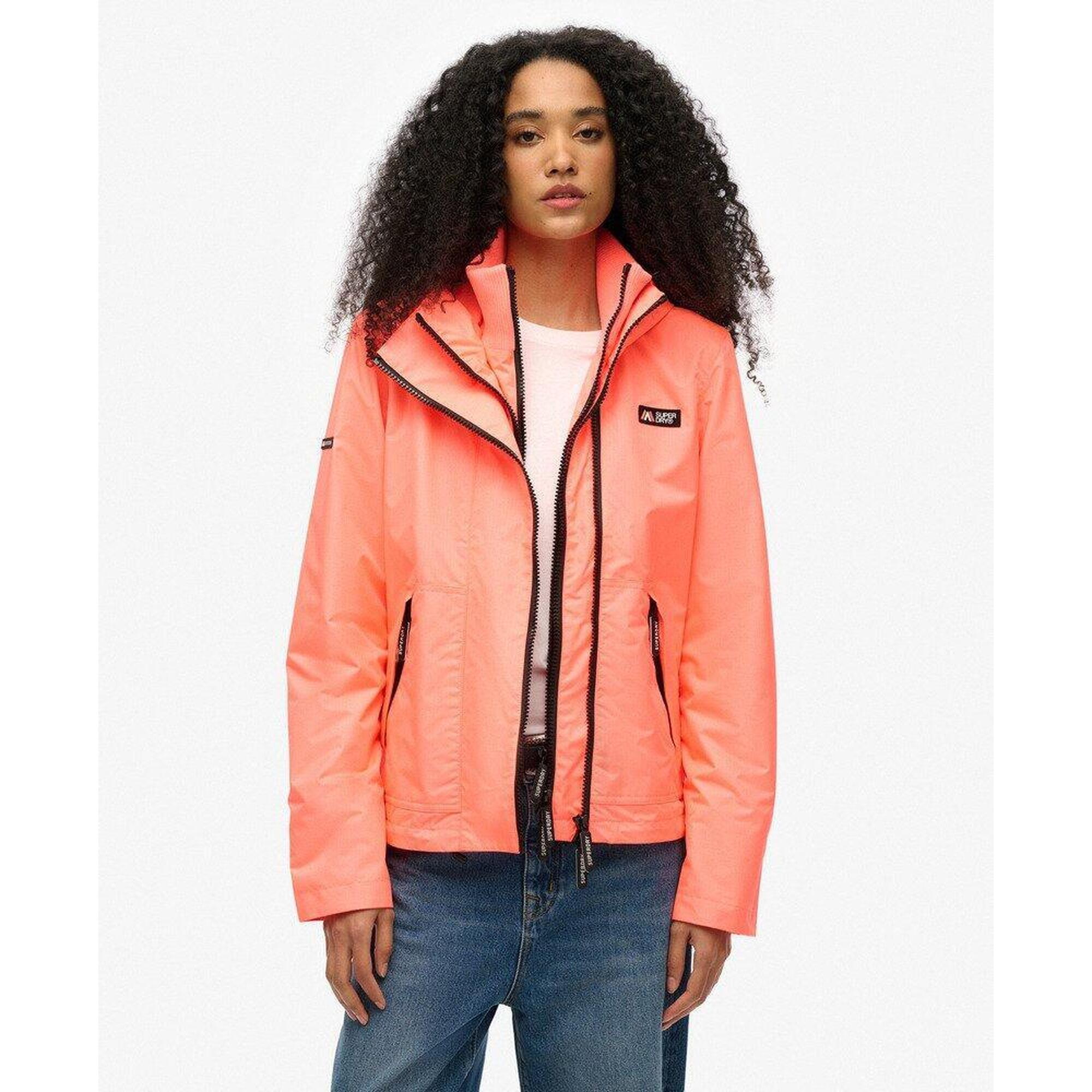 Superdry - Veste Coupe-vent À Capuche De Montagne - Maillot Manches Longues - Rose - Decathlon