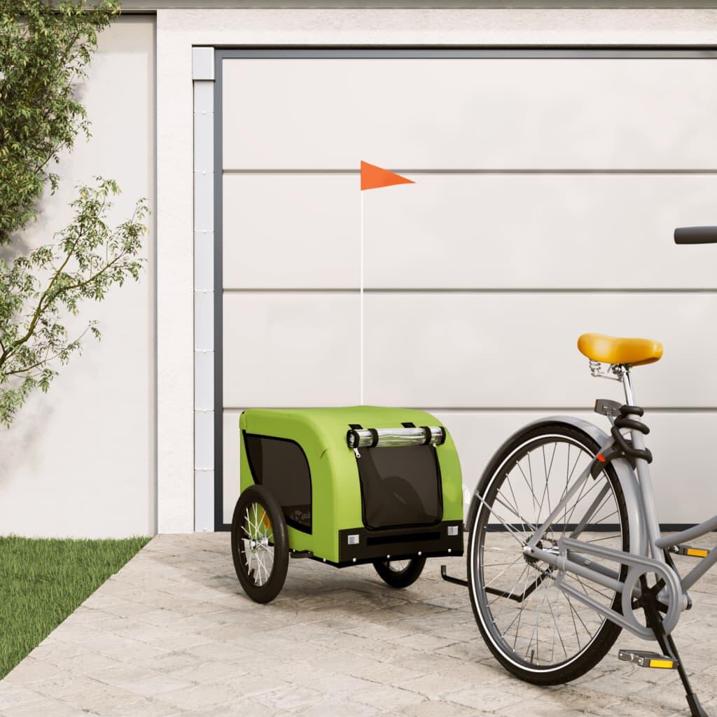 Vidaxl - Remorque À Vélo Pour Chiens Vidaxl Pour Des Voyages Confortables - Remorque À Vélo - Incolore|noir|vert - Decathlon